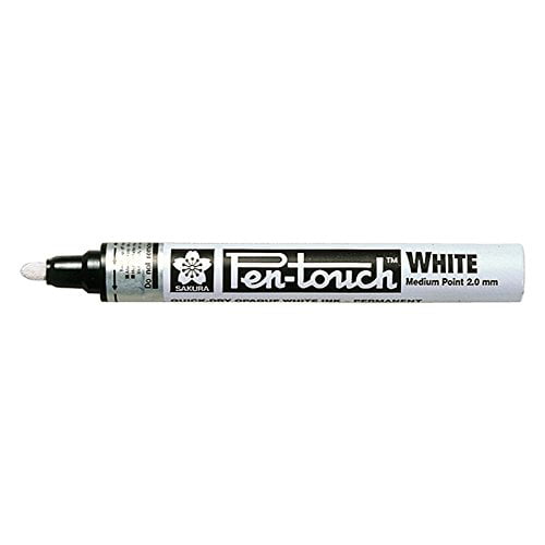 Sakura Pen-Touch Paint Markers for Christmas Cards & Crafts White，Golden，Silver